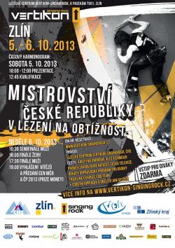 Mistrovství České republiky v lezení na obtížnost 2013 ve Zlíně!